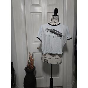 Sourpuss Hearse Cropped Ringer Tee NWOT Size XXL